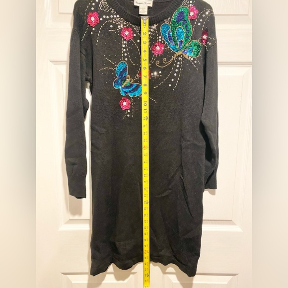 Bonnie Evans Vintage Sequins Sweater Dress - Picture 7 of 9